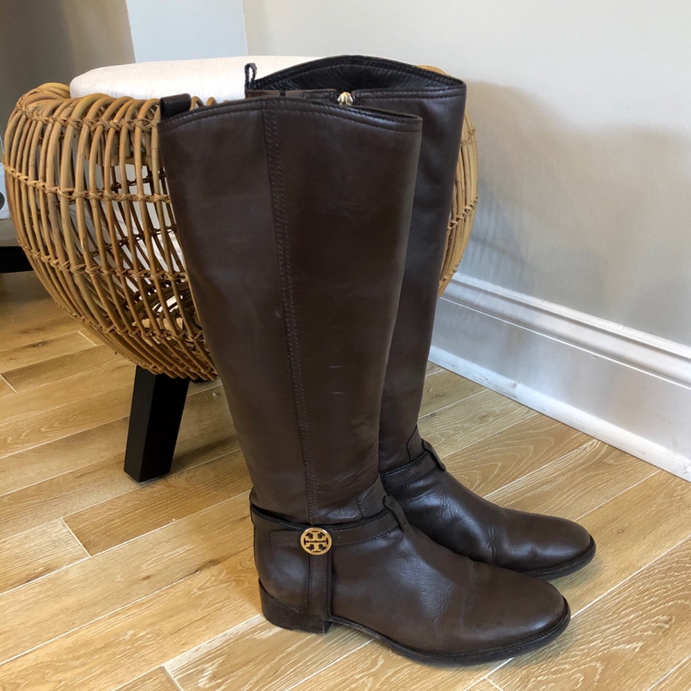 Dark Brown Leather Boots